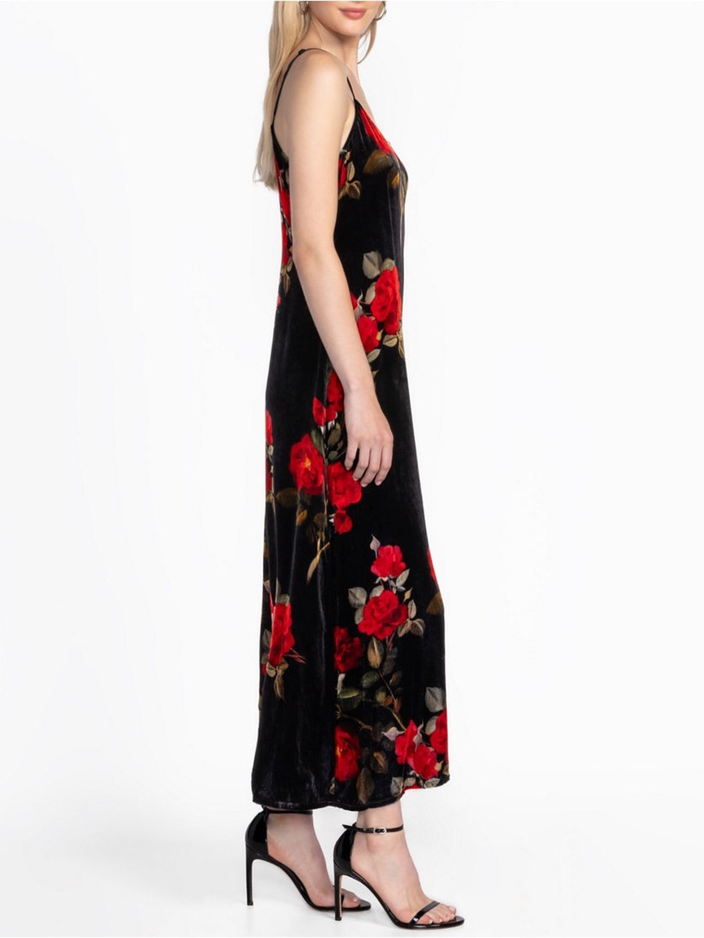 Johnny Was Velvet Slip Dress - Picture 2 of 7